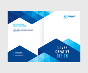 Abstract cover design for the annual report, catalog, booklet, template for presentations and conferences