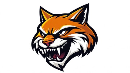 Wildcat mascot head graphic design, possible use for team logo