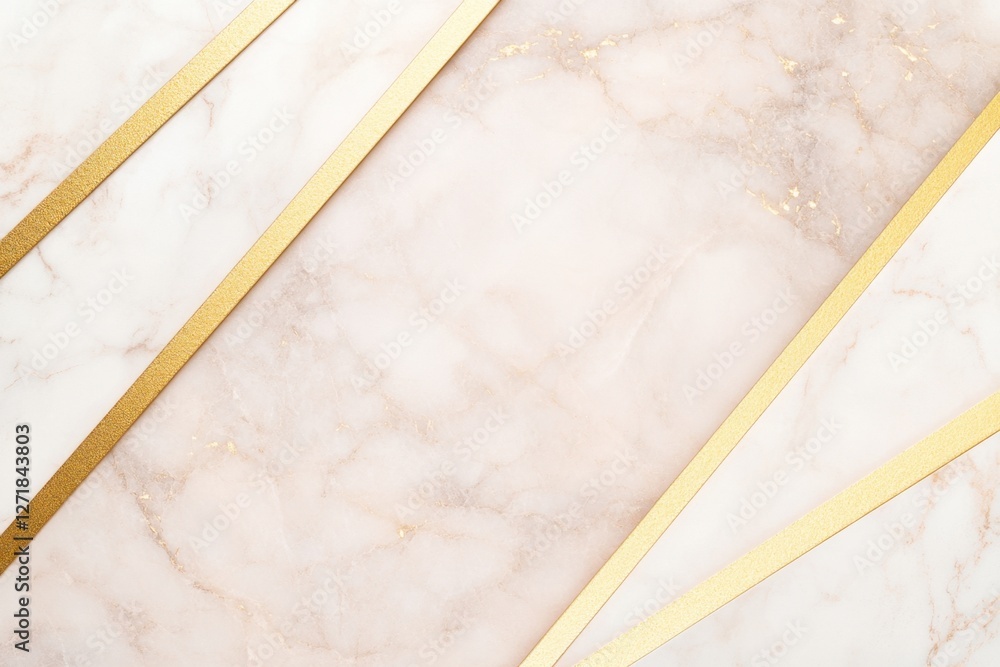 Aufkleber elegant marble surface with golden details. subtle contrast of texture and color, creating a classy 