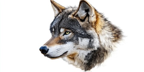 Fototapeta premium Wolf's Face Close Up