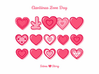 Valentine's Day Love Heart Icons