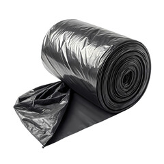 Heavy-Duty Black Trash Bags - Bulk Roll isolated on transparent background