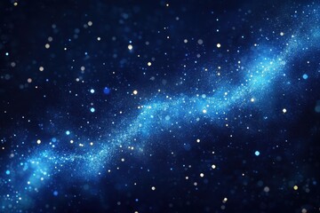 Obraz premium A luminous stream of stars stretches across a dark sky