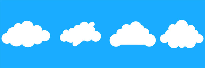 abstract cloud icon, cloudy weather logo symbol vector art illustration