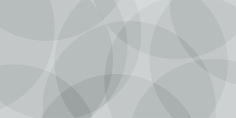 Obraz premium White geometric abstract background overlap layer on bright space with lines effect decoration. Modern graphic design element circles style concept for banner.
