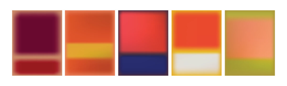 Rothko art abstract illustration. Mesh gradient art.   Rothko-style Vectorize Artwork, 