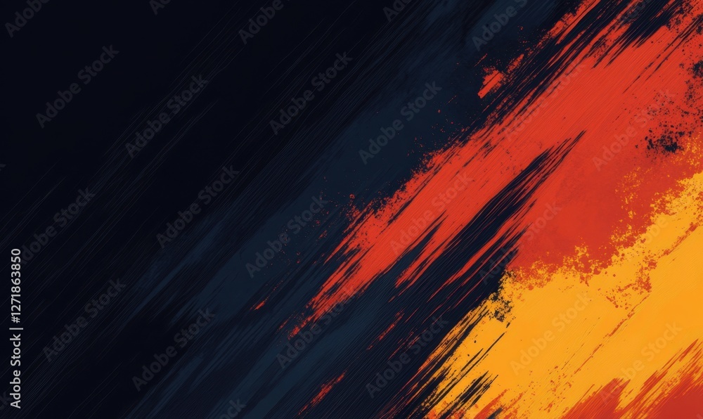 Poster abstract dynamic background with vibrant colors blending in a diagonal pattern, ideal for design