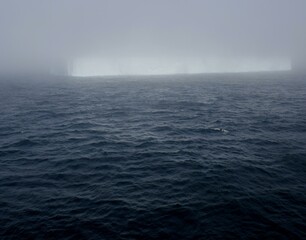 iceberg in the fog