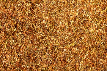 Texture of brown tobacco, dry tobacco