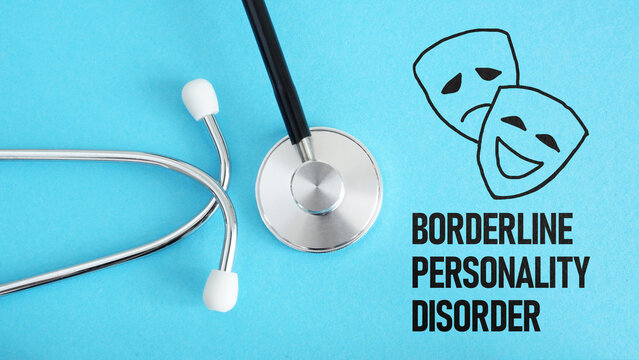 Borderline personality disorder BPD is shown using the text