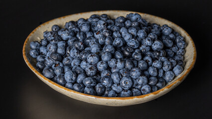 Fresh blueberry background. Blueberry Texture Close Blueberry Antioxidant Organic Superpeed Bowl Concept Healthy Nutrition