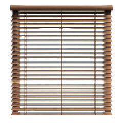Elegant Wooden Blinds for Modern Interiors on a white background.