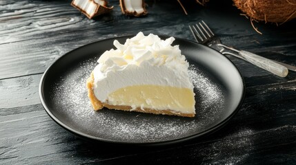 A Delectable Slice of Coconut Cream Pie: A Sweet and Creamy Treat