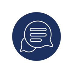 Chat icon vector stock illustration