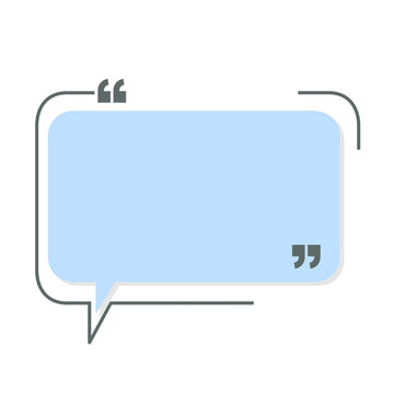 Bubble testimonial banner, quote, infographic. Social media post template designs for quotes. Empty speech bubbles, quote bubbles and text box
