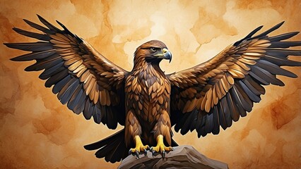 Fantasy eagle illustration