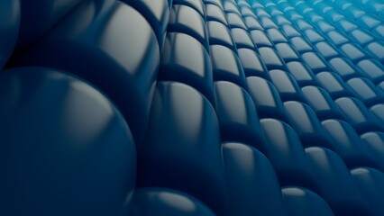 Abstract background with blue volumetric cylinders, futuristic 3D visualization, geometric pattern, perspective composition, minimalist design, modern wallpaper for phone or desktop