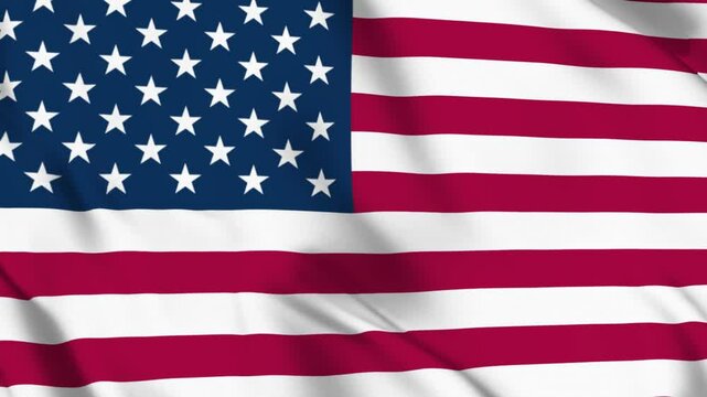 Waving United States Flag Animated, American Flag Background