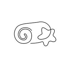 Fototapeta premium line art spa towel