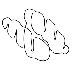 line art bread