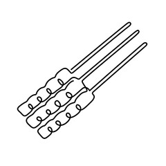 line art satay