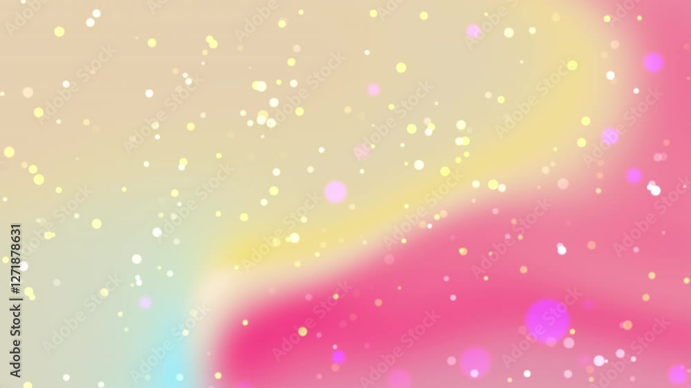 Poster Soft Pastel Gradient Bokeh Background Animation