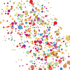 Light multicolor background, colorful vector texture with circles. Splash effect banner. Glitter silver dot abstract illustration with blurred drops of rain. Pattern for web page, banner,poster, card.