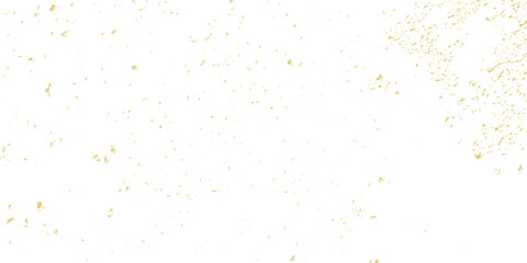 Doted and confetti golden glitter on transparent background. Shiny glittering dust. Gold glitter sparkle confetti that floats down falling. Vector illustration.