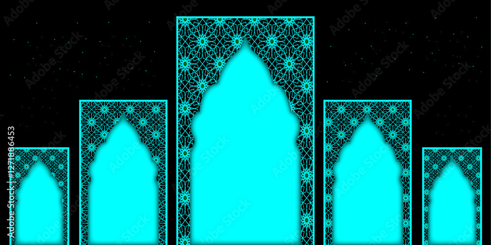 Aufkleber frame for elegant greeting with geometric pattern | abstract multiple effect minimal vector backgrou