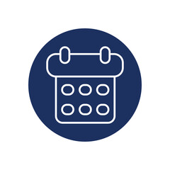Calendar icon vector stock illustration