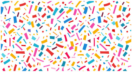 Vector illustration carnival confetti texture, birthday party seamless pattern, party background, sweet candy, disco wrapping, carnival texture, seamless wallpaper, festive design