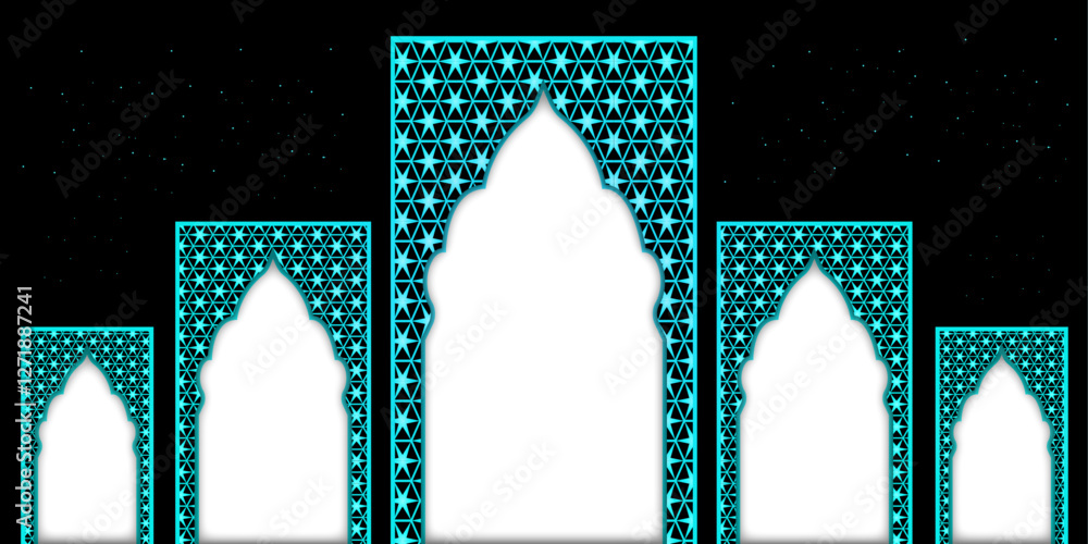 Poster frame for elegant greeting with geometric pattern | abstract multiple effect minimal vector backgrou
