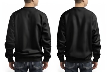 Black sweatshirt fashion template