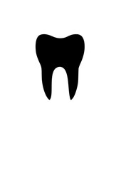 tooth icon on black