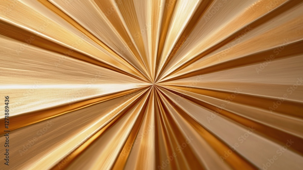 Poster abstract radiating gold texture with dynamic light and depth
