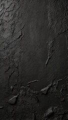 Obraz premium Texture of black decorative plaster or concrete. Abstract grunge background for design.