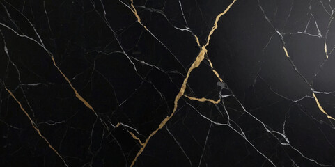 Black and golden marble texture background. Smooth marble texture design for wall tiles, kitchen, sink tile, floor background.