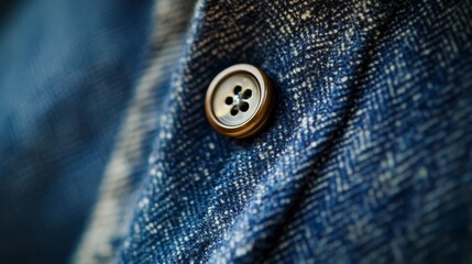Shirt button close up