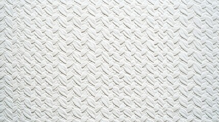 White Knitted Fabric Texture Background