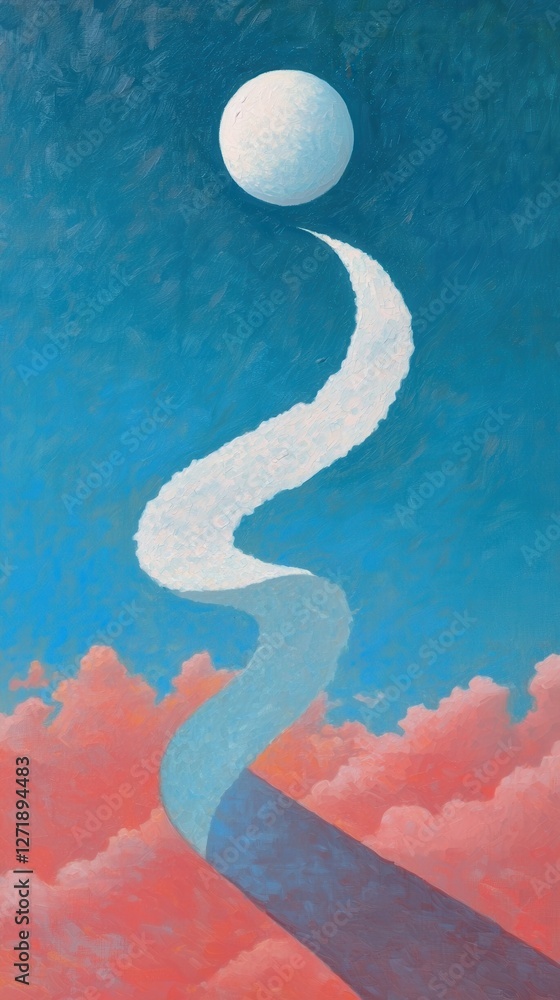 Poster celestial dance of two stars in a binary system cosmic space digital art abstract environment elevat