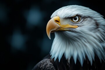 Obraz premium close up portrait of bald eagle bird