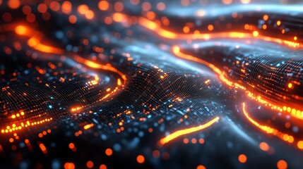 The rhythm of light and shadow in the torrent of data