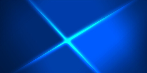 Abstract scene elegant blue light lines on dark background with lighting effect and sparkle