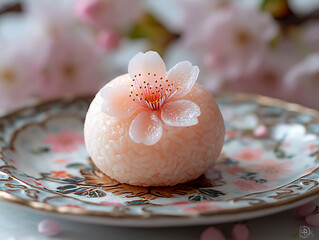 Fototapeta premium cherry blossom mochi