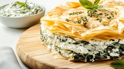 Scrumptious Spinach and Feta Phyllo Pie: A Culinary Delight