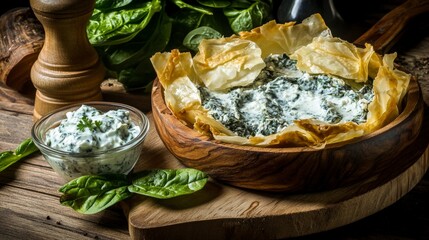 Scrumptious Spinach and Feta Phyllo Tart: A Culinary Delight