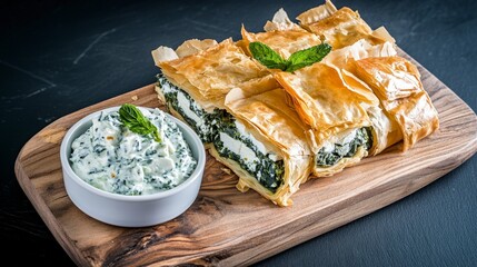Scrumptious Spinach and Feta Pastry Squares - A Greek Delight