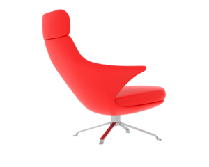 Armchair isolated on background. 3d rendering - illustration