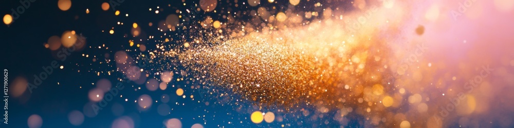 Poster Festive Glitter Particle Dynamic Sparkle on Dark Canvas for Event Marketing and Celebration Content - Enhancing Visual Storytelling in Premium Event Industries