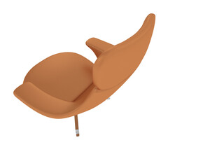Armchair isolated on background. 3d rendering - illustration